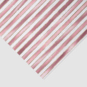 Chic Glam Pink White Stripes Seidenpapier (Detail)