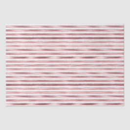 Chic Glam Pink White Stripes Seidenpapier