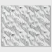 Chic Glam Silver Christmas Geschenkpapier (Flach)