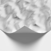 Chic Glam Silver Christmas Geschenkpapier (Ecke)