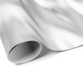 Chic Glam Silver Christmas Geschenkpapier (Rolleneckpunkt)