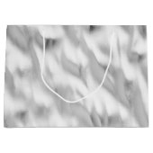 Chic Glam Silver Christmas Große Geschenktüte (Vorderseite)