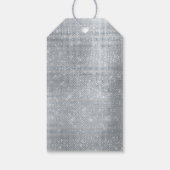 Chic Glam Silver Sparkle Geschenkanhänger (Rückseite)