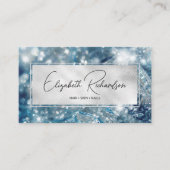 Chic Glam Sparkling Luxus Elegante Visitenkarte (Vorderseite)