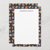 Chic Glam Trendy Gold Leopard Animal Print Muster Mitteilungskarte (Vorne/Hinten)