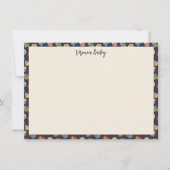 Chic Glam Trendy Gold Leopard Animal Print Name Mitteilungskarte (Vorderseite)