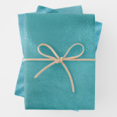 Chic Glam Turquoise Aqua Blue Geschenkpapier Set (Beispiel)