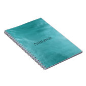 Chic Glam Turquoise Aqua Blue Notizblock (Rechte Seite)