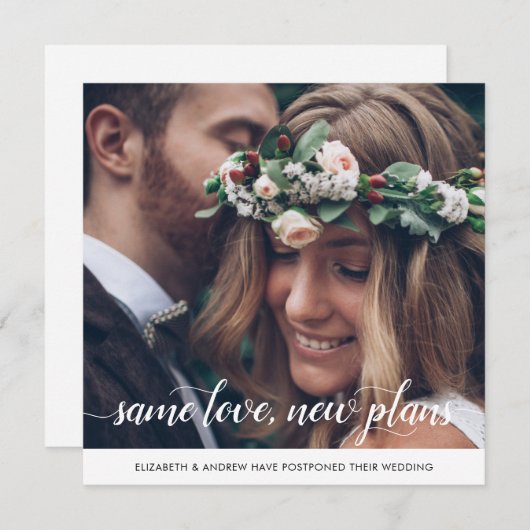 Chic gleiche Liebe Neue Pläne Änderung des Datums Ankündigung (Vorne/Hinten)