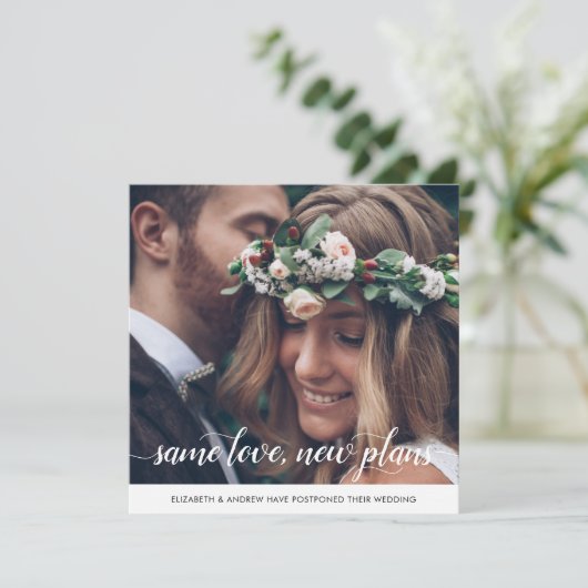 Chic gleiche Liebe Neue Pläne Änderung des Datums Ankündigung (Stehend Vorderseite)