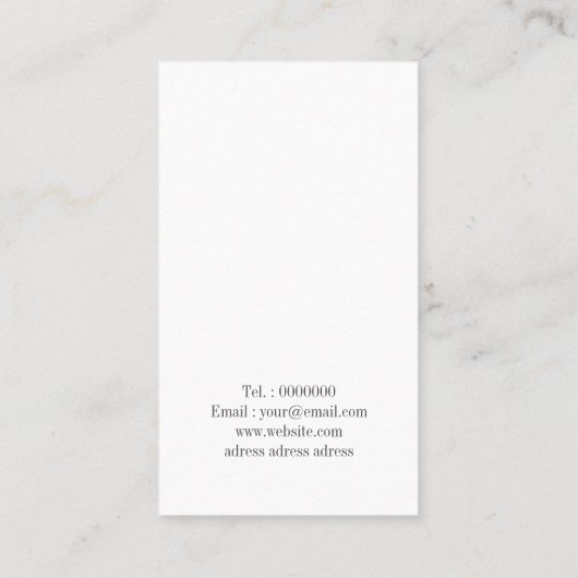 Chic gliterblue Ohrringe Display Karte (Rückseite)