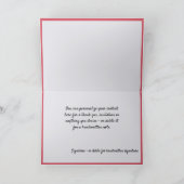 Chic Glitter Christmas Trees Pink Leopard Gray Karte (Innenseite)