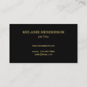 Chic-Glitter, der Goldrotes berufliches bling ist Visitenkarte (Rückseite)