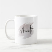 Chic glittery brushstroke personalized  kaffeetasse (Links)