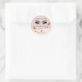 Chic glittery funkle lash extension lash reiniger runder aufkleber (Tasche)