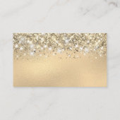Chic Glittery Gold Foil Blank Platzkarte (Rückseite)
