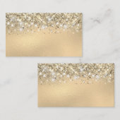 Chic Glittery Gold Foil Blank Platzkarte (Vorne/Hinten)