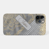Chic Glittery Mandala Personalisiert Case-Mate iPhone Hülle (Rückseite (Horizontal))