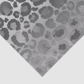 Chic Glitz Silver Glam Leopard Seidenpapier (Detail)