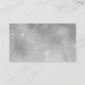 Chic Glitz Silver Lace Visitenkarte (Rückseite)