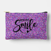 Chic Glitzer 'Always Smile' Bag Zubehörtasche (Vorderseite)