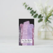 *~* Chic Glitzer Girly Feminine Ausgezeichnet Abst Visitenkarte (Stehend Vorderseite)