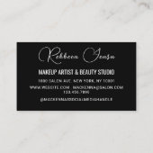 Chic Glitzer Glam Nail Kunstvoll wandern im Valle  Visitenkarte (Rückseite)