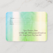 Chic Glitzer Lotus, Confetti, Green Rabattkarte (Rückseite)