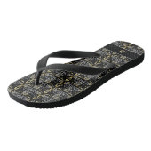 Chic Glitzer Mit Monogramm Badesandalen (Schrägansicht)
