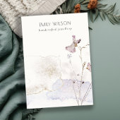 Chic Glitzer Pressed Blume Blank Juwelier Display Visitenkarte