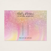 Chic Glitzer Regenbogen-Barrett-Haarschnitt-Displa (Vorderseite)