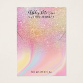 Chic Glitzer Regenbogenschmuck Halskette Display (Vorderseite)