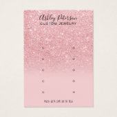 Chic Glitzer Rosa Ohrring-Ohrmuschel (Vorderseite)