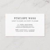 Chic Glitzer Silver White Bokeh Satin Gold gestrei Visitenkarte (Rückseite)