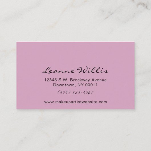 Chic Glitzer Sparkle Visitenkarte (Rückseite)