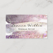 Chic Glitzer Sparkle Visitenkarte (Vorderseite)