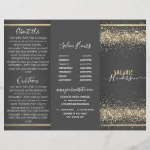 Chic-Glitzer und Broschüre "Brushed Metal Trifold" (Vorderseite)