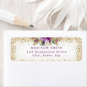 Chic Glitzer Watercolor Blume Gold Confetti (Insitu)