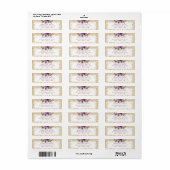 Chic Glitzer Watercolor Blume Gold Confetti (Vorne)