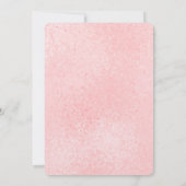 Chic Glitzy Pink Wedding Einladungen (Rückseite)