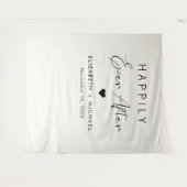 Chic glücklich immer nach Cream Wedding Wandteppich (Vorderseite (Horizontal))