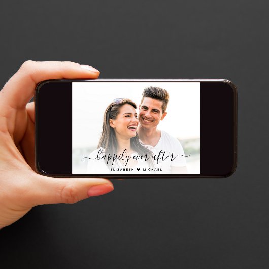 Chic glücklich immer nach dem Foto Verlobung Ankündigung