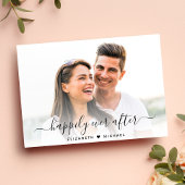 Chic glücklich immer nach dem Foto Verlobung Ankündigung