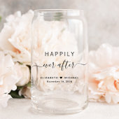 Chic glücklich immer nach Hochzeit Dosenglas