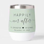 Chic glücklich immer nach Sage Green Wedding (Rückseite)