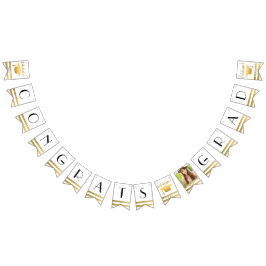 Chic Gold Abschluss Bunting Class of 20XX Foto Wimpelkette