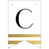 Chic Gold Abschluss Bunting Class of 20XX Foto Wimpelkette (Zweite Fahne)