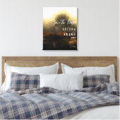Chic Gold Abstrakt Typografie Save the Date Leinwanddruck (Insitu (Schlafzimmer))