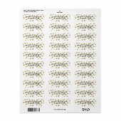 Chic Gold Address Labels (Vorne)
