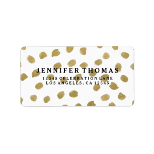 Chic Gold Address Labels Adressaufkleber